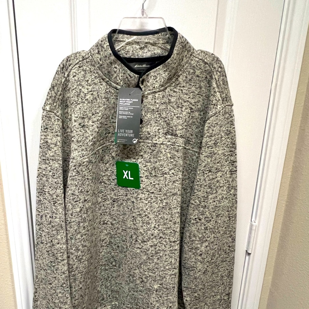 Eddie Bauer Radiator Fleece Snap Front pullover